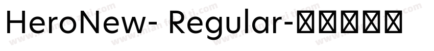 HeroNew- Regular字体转换